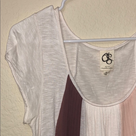 Anthropologie One September accordian Top Sz small - Picture 2 of 6